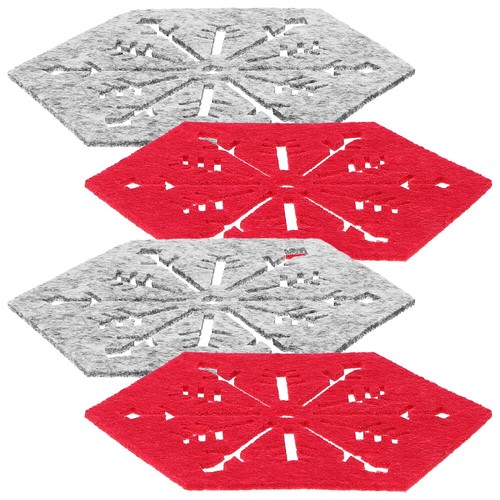 4 tapis de table motif flocon de neige vacances usine neige maison place