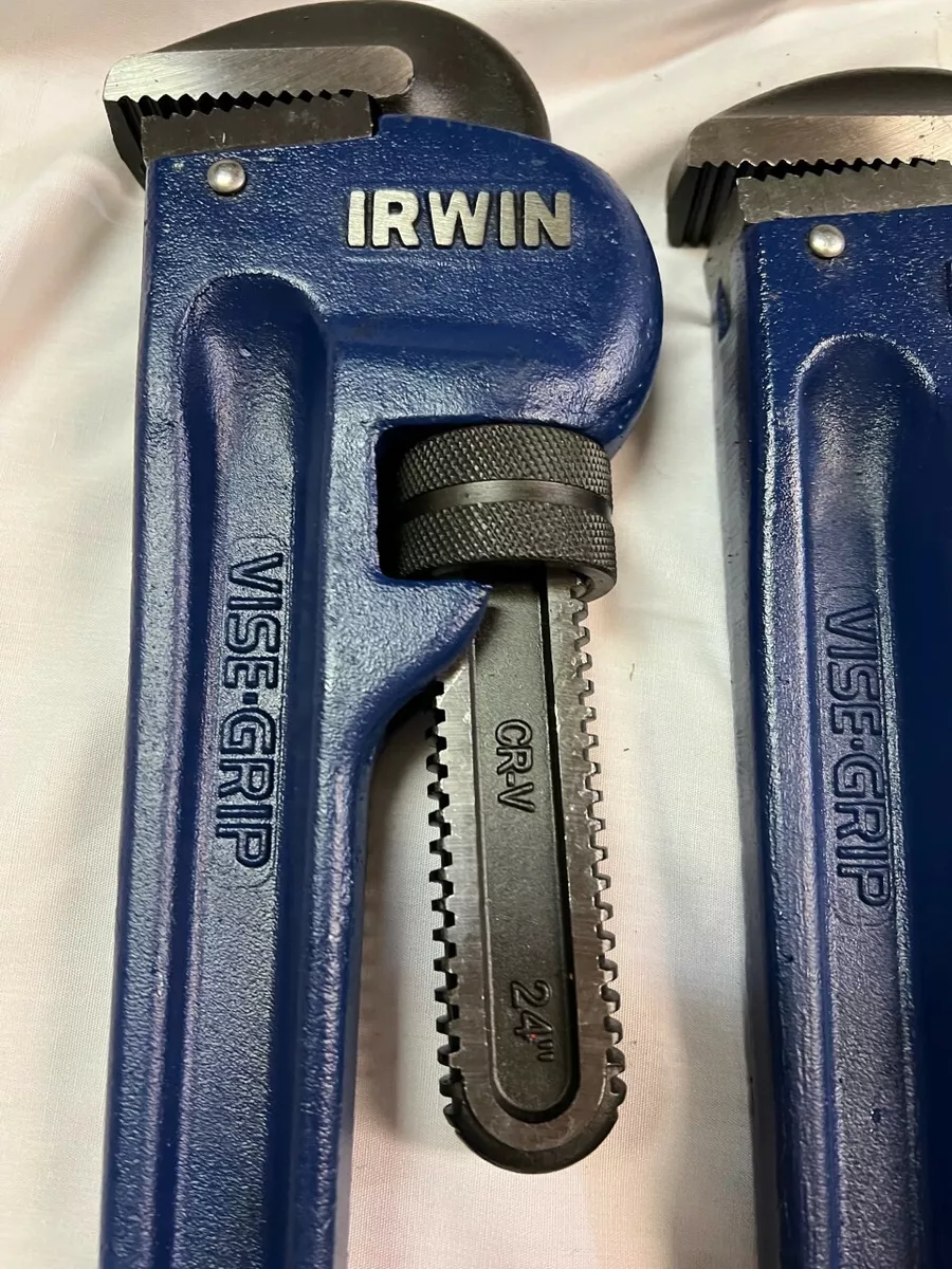 IRWIN VISE GRIP Pipe Wrench 3 Inch Jaw 24 Inch Length 274104 2 Pack