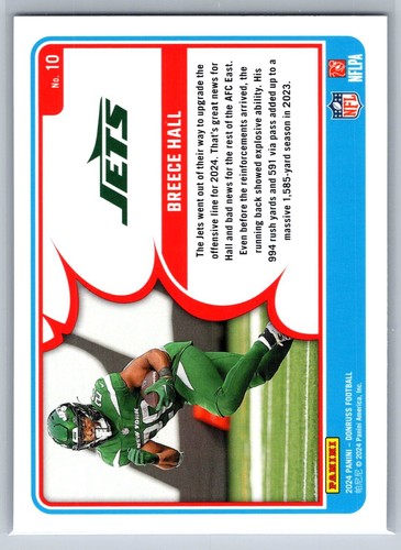 2024 Donruss #10 Breece Hall Action All-Pros - Bild 2 von 2