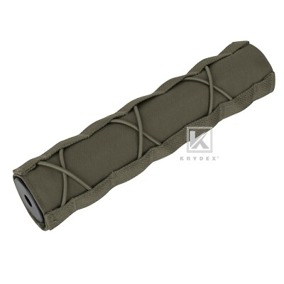 KRYDEX 8.7in 22cm Suppressor Cover Tactical Protect Sleeve Airsoft