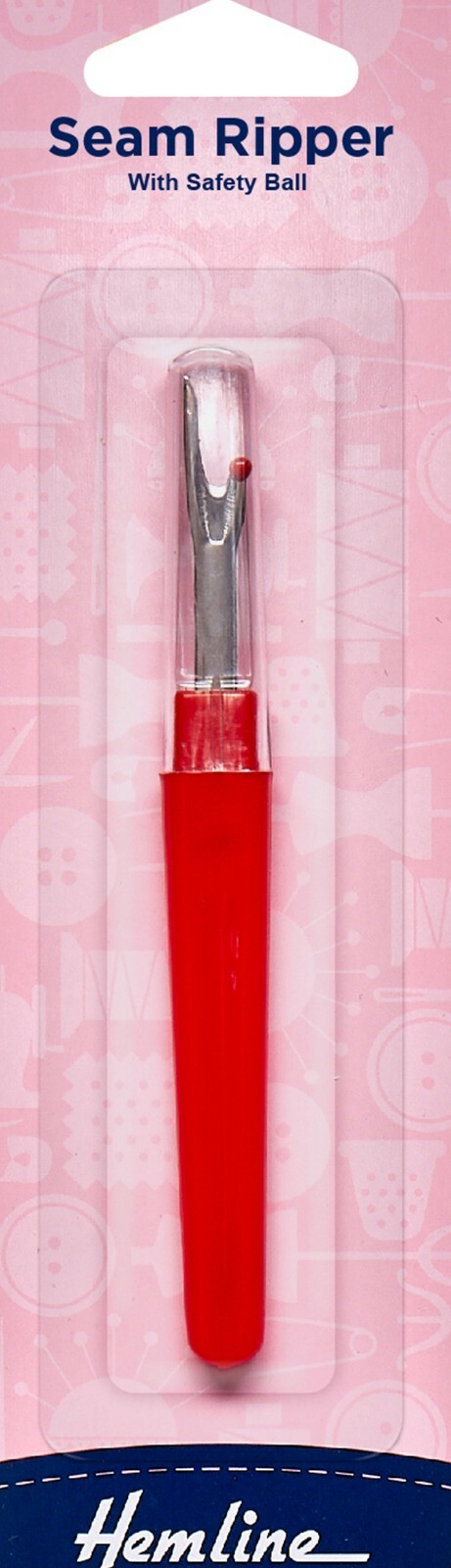 Hemline Sewing Dressmaking Large Stitch Seam Ripper with Safety Ball H261.C New