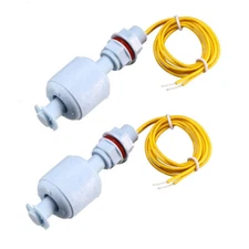 2pcs PP Float Switch M10 66mm Fish Tank Vertical Liquid Water Level Sensor