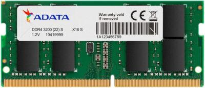 ADATA Premier 8GB DDR4 3200MHz PC4-25600 CL22 SODIMM Arbeitsspeicher 1024x8