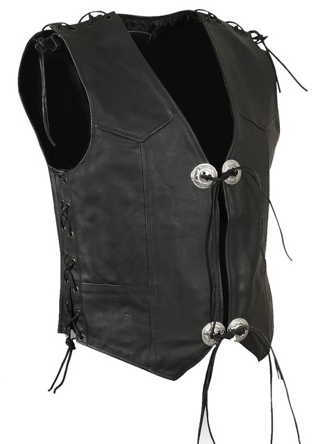 LEDERWESTE KUTTE MOTORRAD BIKER Vest CHOPPER ROCKER CLUB Gr SX bis 6XL