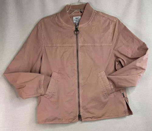 BARBOUR Heritage Brand BLUSH PINK Mabel Overshirt Full-Zip Jacket Classic Sz 6 - Picture 2 of 13