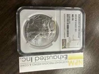 2014 W $1 Burnished American Silver Eagle NGC MS 70