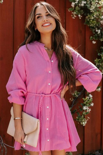 3 Petites Robes Kiabi Manches Longues – Rose Marine – Taille 3 Mois – En Super état !
