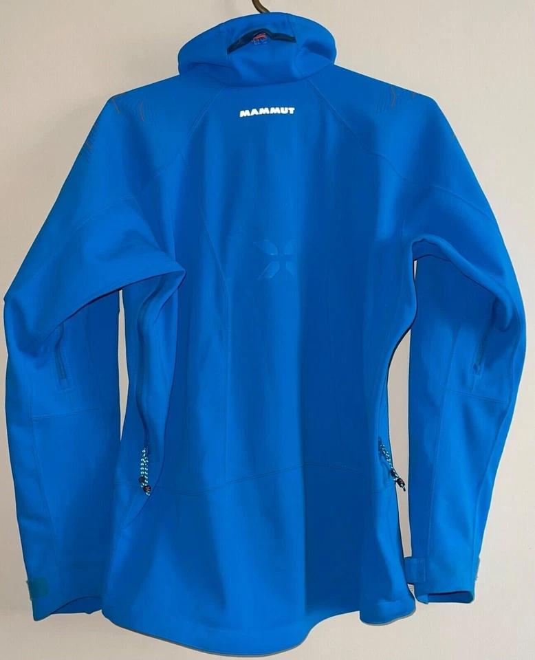 MAMMUT EIGER EXTREME ULTIMATE NORDPFEILER JACKET WINDSTOPPER MENS S CYAN £250RRP - Image 4 of 4