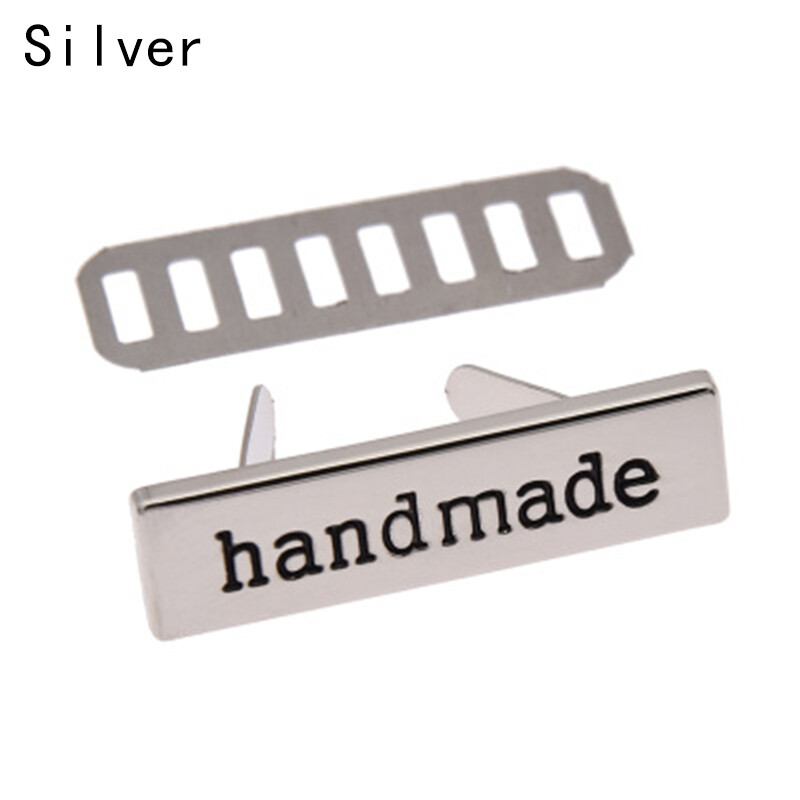 10pcs Handmade Metal Labels For Clothes Shoes Bags Tags Handcrafts Accessories - Foto 5