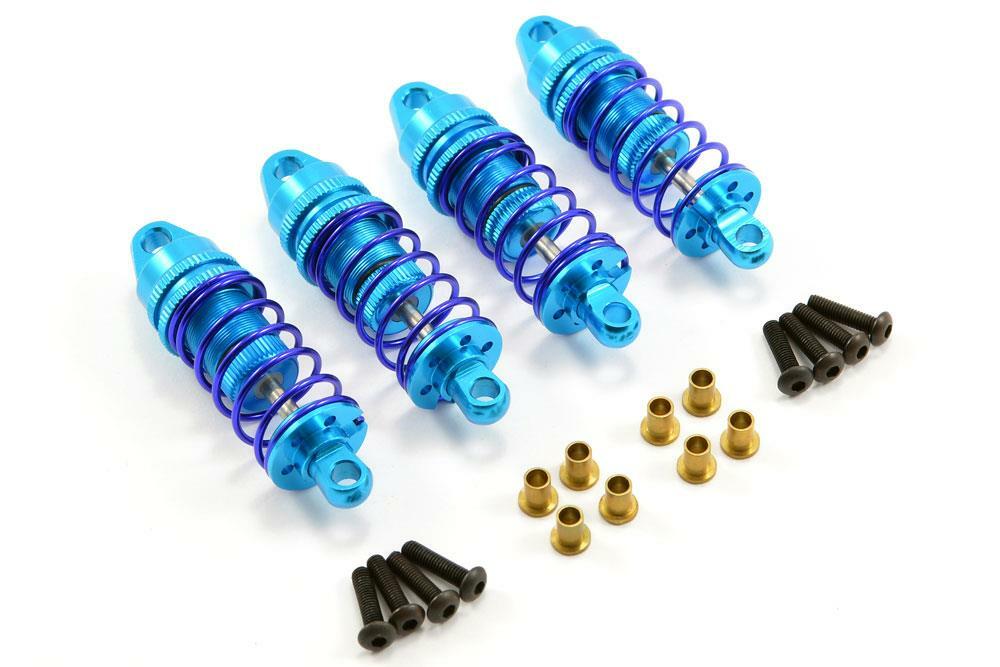 FASTRAX TAMIYA TT02 ALUMINIUM SHOCK ABSORBER SET (4) (55MM NO OIL INC)  FTTA014B