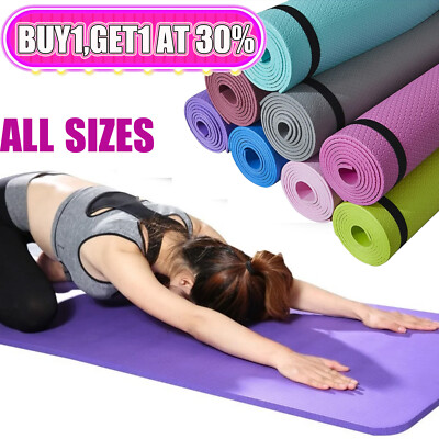 Extra Thick Yoga Mat 20MM Gym Workout Fitness Pilates Women Exercise Non  Slip UK