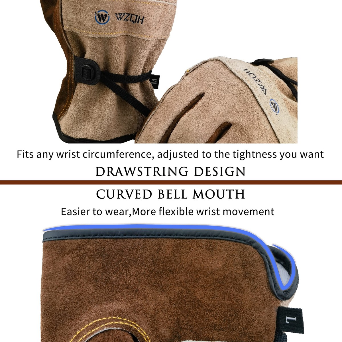【カシミヤ】WASHABLE LEATHER GLOVES [BUSINESS] Leather Work Gloves for Men or Women Large Glove for Gardening