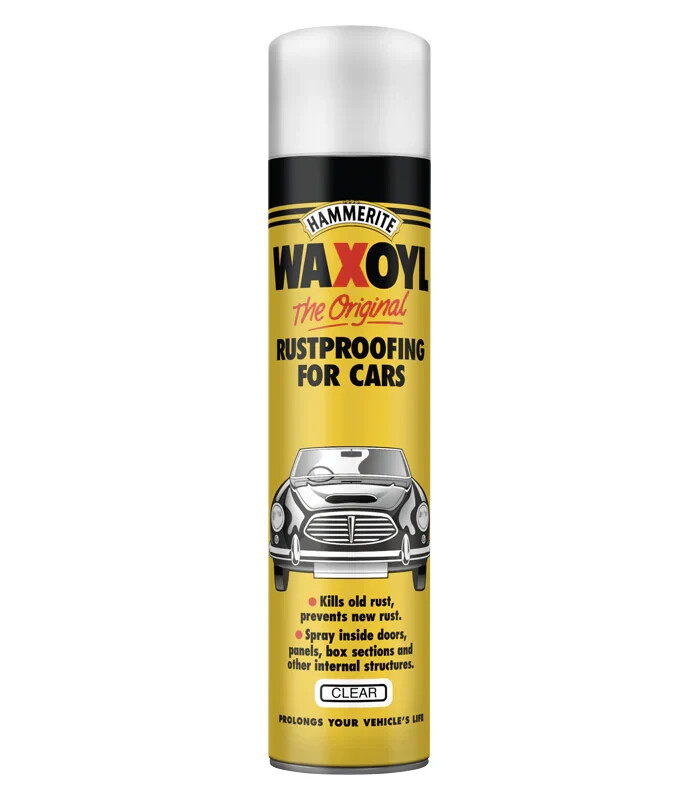 Hammerite Waxoyl Rustproofing Spray Treatment for Cars (Clear) 400ml