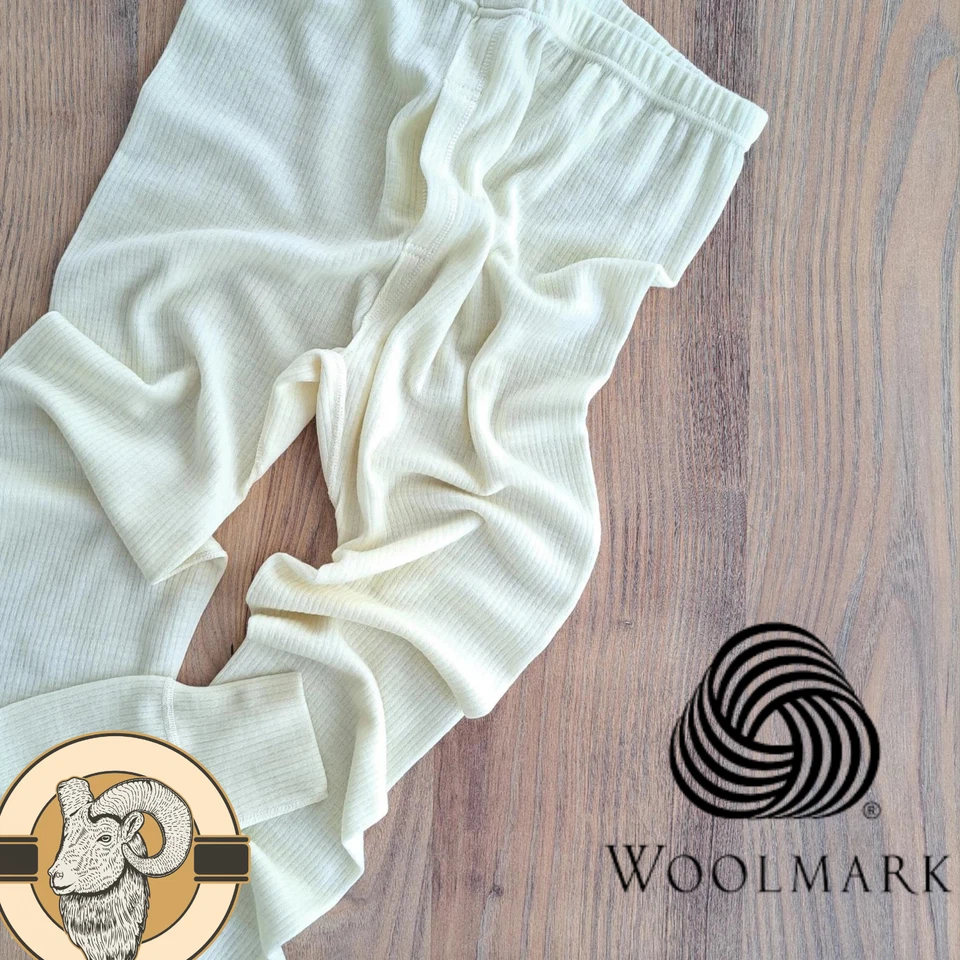 %100 Leggings de Lana Merino para Hombre - Ropa Interior Térmica Pantalones - Fitness Aire Libre Foto 3 de 4