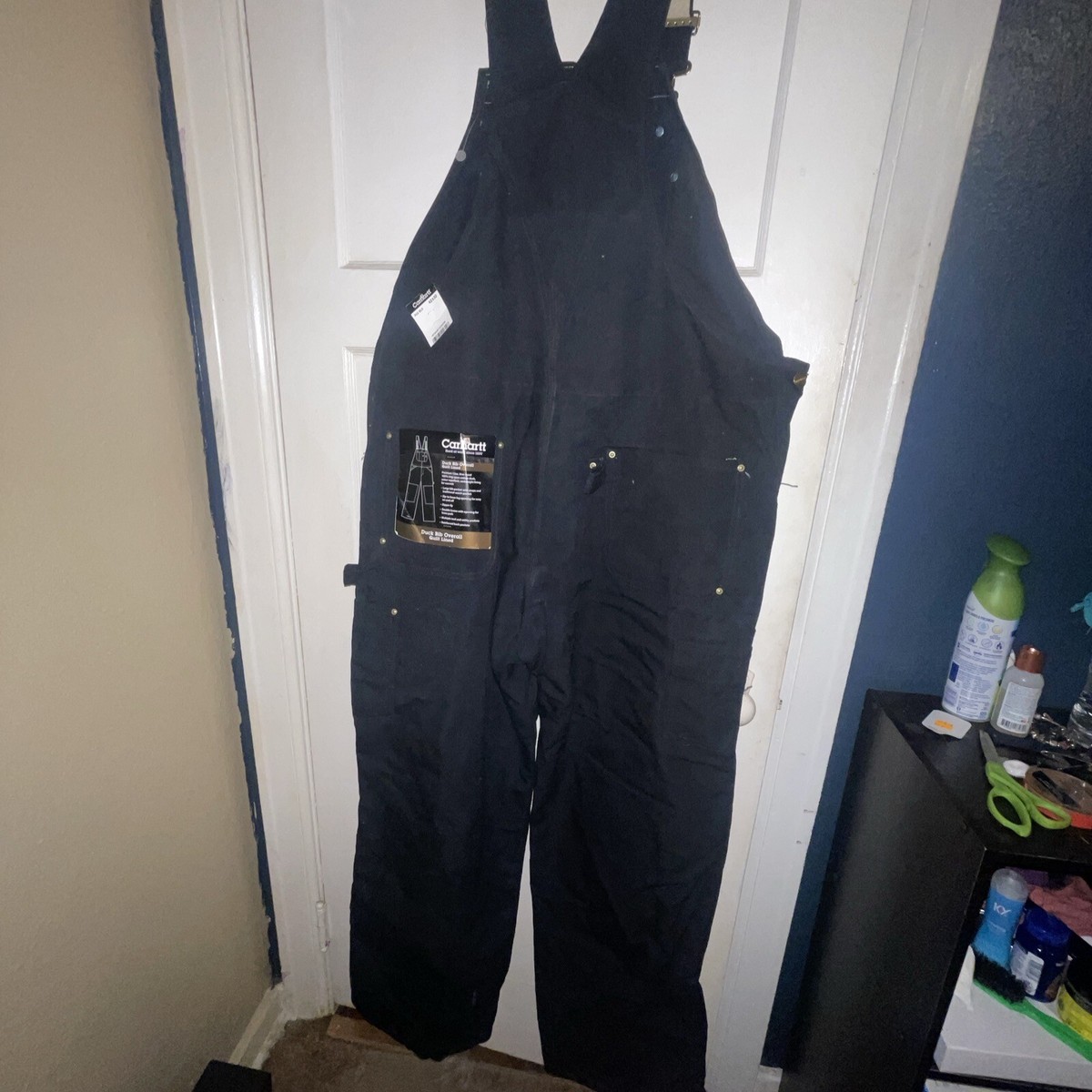 carhartt wip black biboverall 34×32 Carhartt WIP Bib Overall | Black
