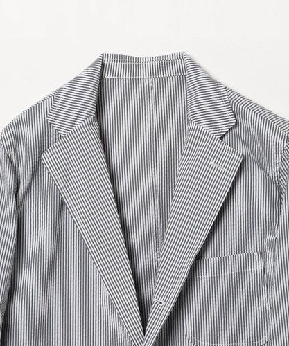 (ASK availability First)BEAMS PLUS 3B Shirt Jacket COOLMAX(R) Seersucker new - Picture 6 of 24