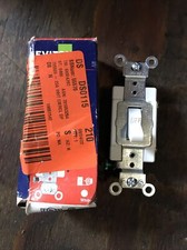 Leviton Plus 15/20 Amp Double Pole Switch CSB2-2WS White 240V