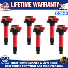 6X Ignition Coil Direct Fit for Ford F-150 Explorer Lincoln Ecoboost UF646 DG549