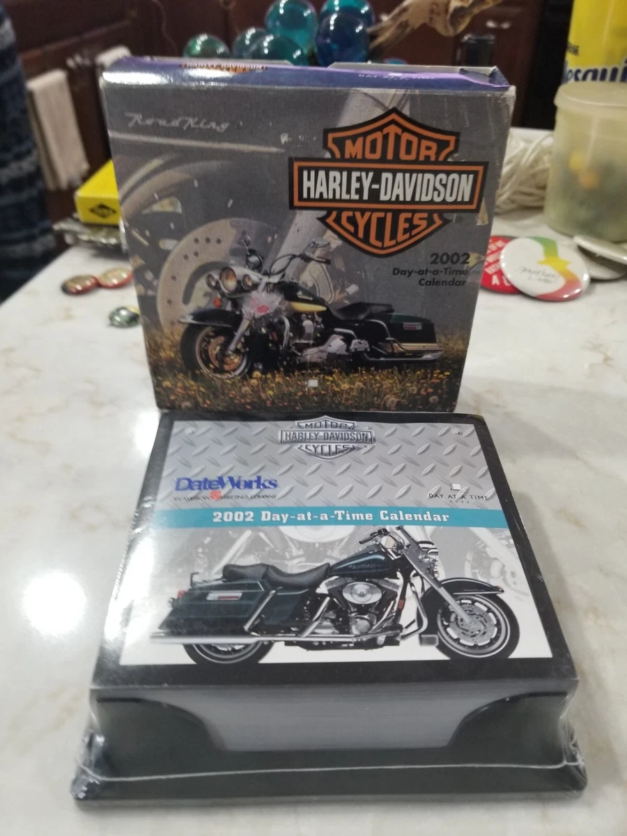 Vintage 2002 NOS Harley Davidson Desk Calendar Motor Cycles Day At A Time |  eBay