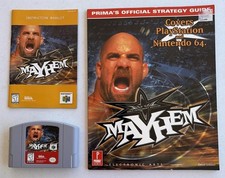 WCW Mayhem Nintendo 64, 1999 N64 Authentic Instruction Booklet Strategy Guide
