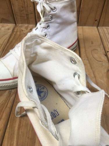 VTG 🔥🔥Rare Chuck Taylor All Star Converse white Made In USA 6.5 uk 5.5 - Picture 18 of 20