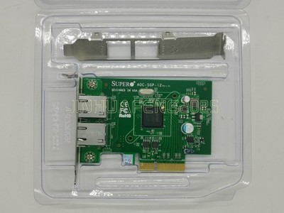 Supermicro Dual Port RJ-45 Intel i350 GbE PCIe Gigabit Network Card AOC-SGP-I2