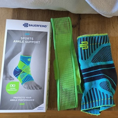 Sports Ankle Support links Bauerfeind Sprunggelenkbandage Größe M türkis rivera