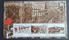 NEW ZEALAND 2008 UHM  ANNIVERARY- END WORLD WAR ONE  MINIATURE SHEET