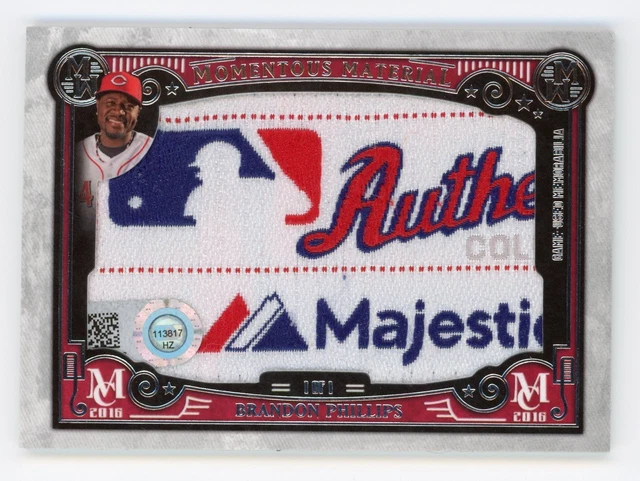 2016 Topps Museumskollektion Laundry Tag 1/1 Brandon Phillips Spiel gebraucht