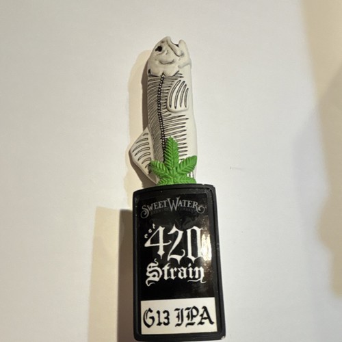 SweetWater 420 Strain G13 IPA Beer Tap Handle Fish Skeleton Design