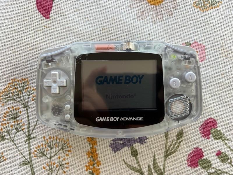 Nintendo Game Boy Advance Gaming Console - Clear RESHELLED - Tested & Working