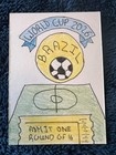 ACEO World Cup Round of 16 Trading Card Hand Drawn Brazil — photo 1
