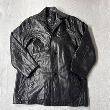 Wilsons Leather Women's M Coat With Zip out Liner, Thinsulate, Black