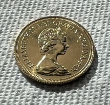 1980 22K GOLD SOVEREIGN FULL BRITISH BULLION COIN QUEEN ELIZABETH II BU .2354 oz