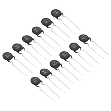NTC Thermistors Resistors, 12Pcs 10 Ohm NTC10D-11 Thermistor Temperature Sensor