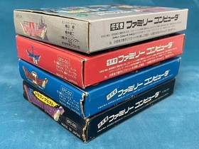 [Used] Excellent Lot 4 Famicom Dragon Quest 1 2 3 4 FC Japan w/Box Manual Reg