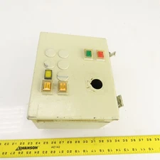 Hoffman A-10086CH 10 x 8 x 6" Electrical Enclosure (No Backplate) 5 Push Buttons