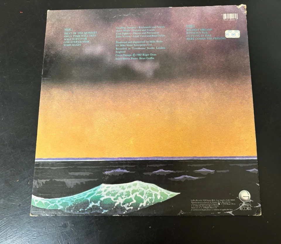 Asia - Self Titled 1982 Vinyl LP W/ “Heat of the Moment” - Image 2 of 4