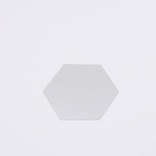 12 Silver 5" Hexagon Acrylic Stickers Mirror Wall Decals Dorm Rooms Decorations