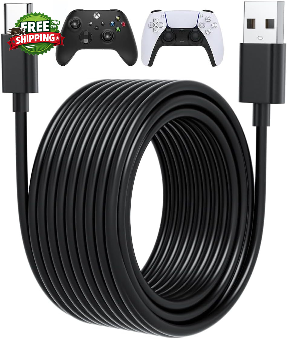 Cavo USB C lungo 15 piedi controller PS5 cavo di ricarica per Xbox Series X