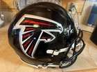 Drake London Signed Falcons Full Size Helmet SPEED BAS COA AUTO