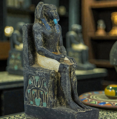 UNIQUE Egyptian Artifacts Of Authentic Pharaonic Statue Of Egyptian King Khafre