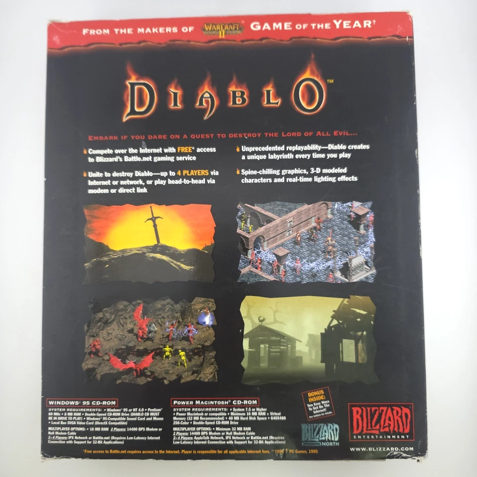 Diablo: Game of The Year, 1998, Big Box, New & Sealed - Image 3 of 4