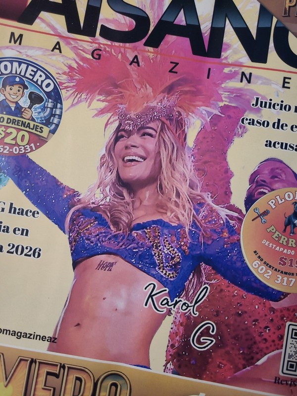 Karol G. Magazine. Free Shipping.