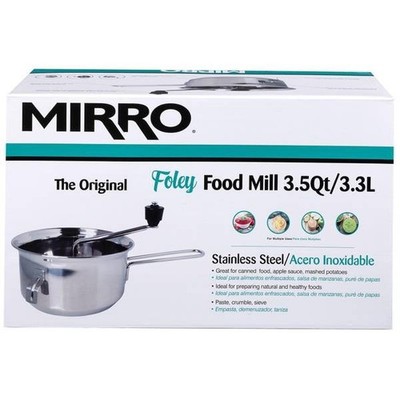 Mirro Foley 50025 Silver Stainless Steel Dishwasher Safe Food Mill 112 oz Cap