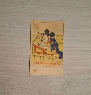 Figurina Premio TOPOLINO IL DIRETTORE D'ORCHESTRA N.26 Ed . ELAH 1936