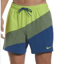 NWT Nike 70 Swimsuit Boardshorts DK Marina Blue Shorts Size XXL Tall Mesh Brief