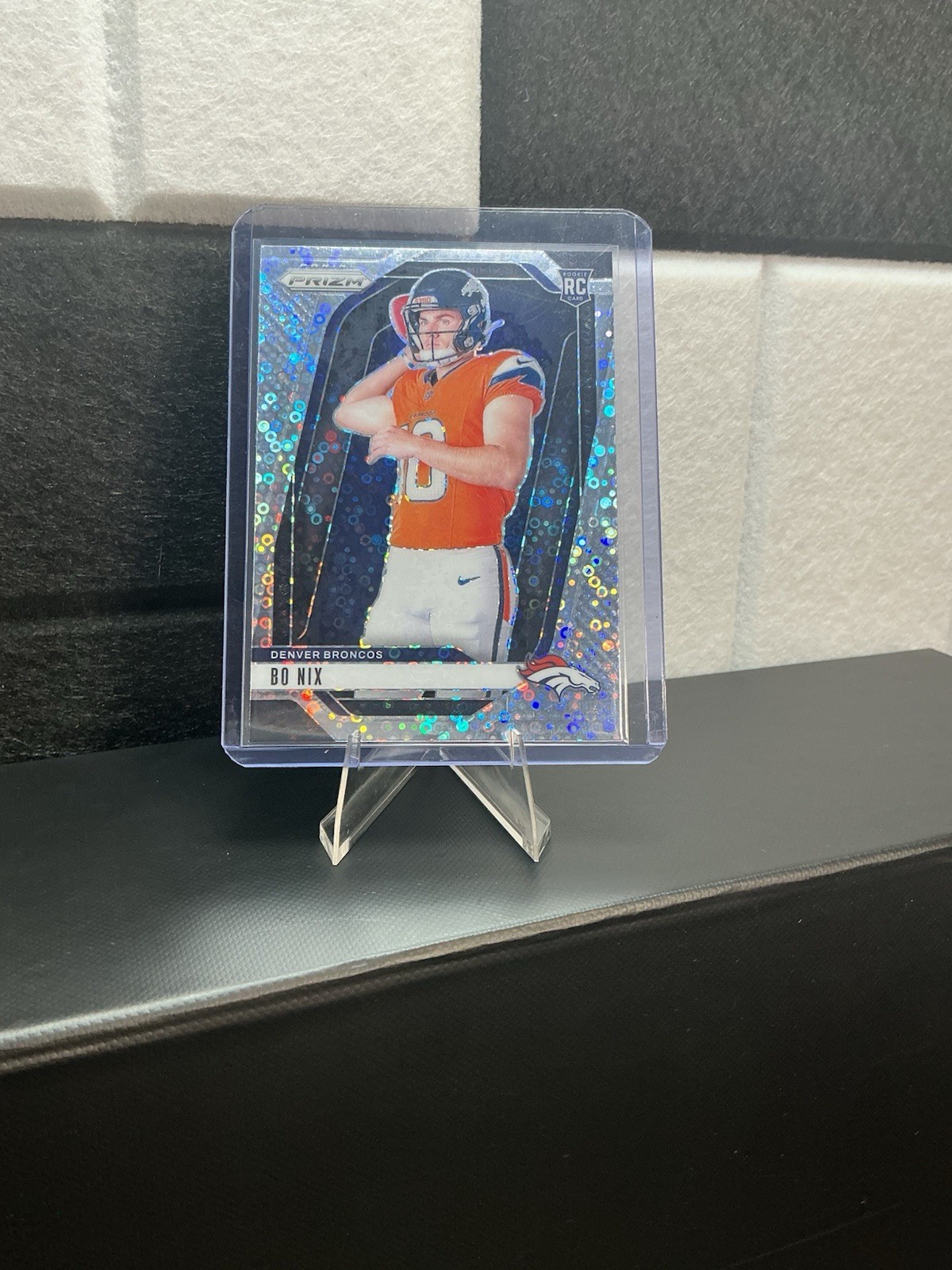 Bo Nix - 2024 PRIZM Silver No Huddle Variation RC No. 5