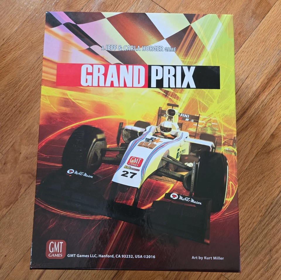 GMT Grand Prix Box casi nuevo/excelente, barajas de cartas y mapas ¡sin abrir! Foto 4 de 4