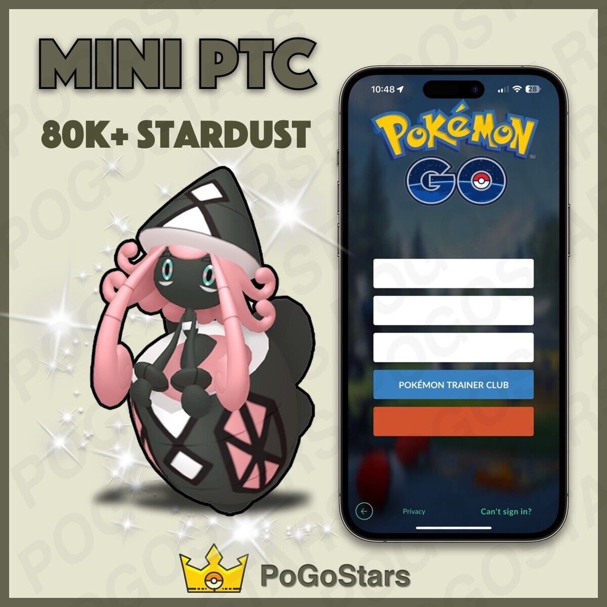 Pokémon PTC GO - Shiny Tapu Lele - 80K Stardust✨Read Description